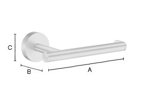 Wc-paperiteline Smedbo Home HS3411 harjattu kiinteä