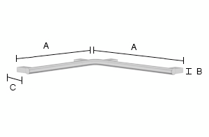 Tukikahva kulma Smedbo Living FK815 730x730mm kiiltävä