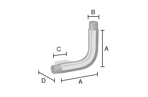 Liitäntä L vasen Smedbo Living FK831 130x130mm kiiltävä