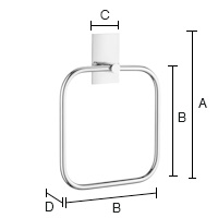 Pyyherengas Beslagsboden tarrakiinnitys BK1038 kiiltävä rst kantikas