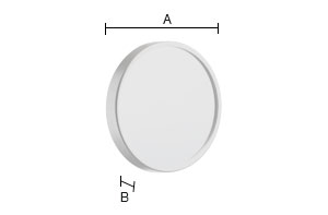 Meikkipeili Smedbo Outline FS621 imukupeilla 12x hopea 90mm