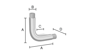 Liitäntä L oikea Smedbo Living FK833 130x130mm kiiltävä