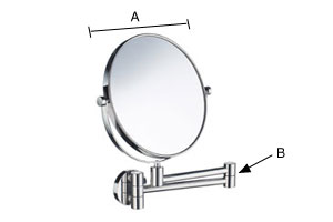 Meikkipeili Smedbo Outline 5-kertainen