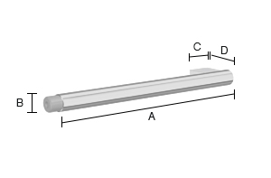 Asennuspiste Smedbo Living FK820 400mm kiiltävä