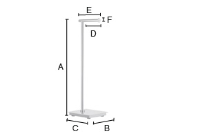 Wc-paperiteline Smedbo Outline lite FK602 kiiltävä kromi