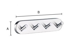 Nelikoukkusarja Smedbo Home kromi HK359