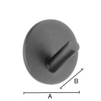 Tarrakoukku Beslagsboden mini BB1080/4 30x30mm mattamusta, 4 kpl:n pakkaus