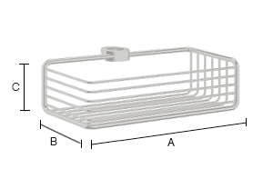 Suihkukori Smedbo Sideline DK1106 250x100 kiiiltävä kromi suihkutankoon