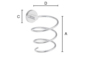 Hiustenkuivaajan pidike Smedbo Home HK323