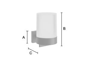 Saippua-annostelija Smedbo House RB361 mattamusta/huurrelasi