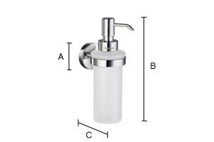 Saippua-annostelija Smedbo Home mattaharjattu kromi HS369