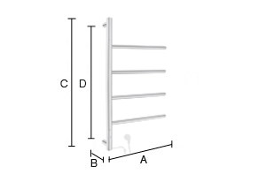 Pyyhekuivain Smedbo Dry FK717 kiillotettu rst