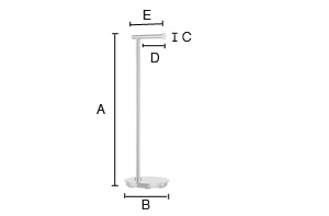 Wc-paperiteline Smedbo Outline lite FK606 kiiltävä kromi