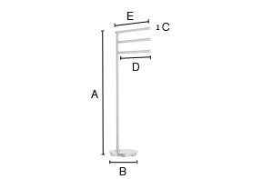 Pyyhetanko Smedbo Outline lite FK608 kiiltävä kromi