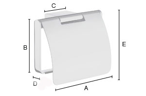 Wc-paperiteline Smedbo Air kannella AK3414 kiiltävä kromi