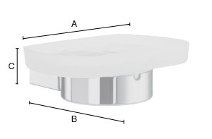 Saippuakuppiteline Smedbo Air AK342 kiiltävä kromi