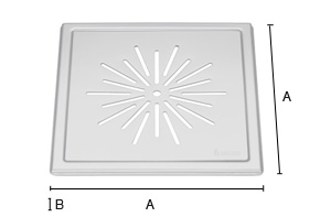 Lattiakaivonkansi Smedbo Outline FK500 kiillotettu rst