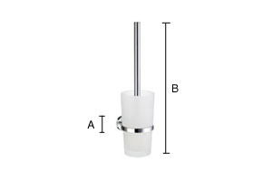 Wc-harjateline Smedbo Home kromi seinäkiinnitys HK333