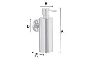 Saippua-annostelija Smedbo Home mattaharjattu kromi HS370