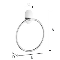 Pyyherengas Beslagsboden tarrakiinnitys BK1028 kiiltävä rst pyöreä