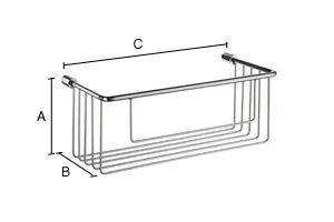 Saippuakori Smedbo Sideline DK1002 kiiltävä kromi