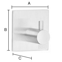 Pyyhekoukku Design Beslagsboden BB1105 mattamusta rst