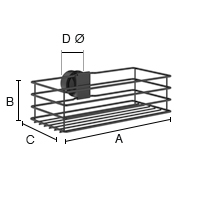 Suihkukori suihkutankoon Beslagsboden BB1206 18-24mm musta rst