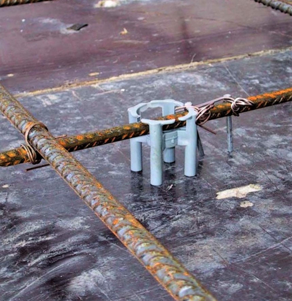 Raudoituskoroke holvi 814/35 PP 35mm harmaa 100kpl