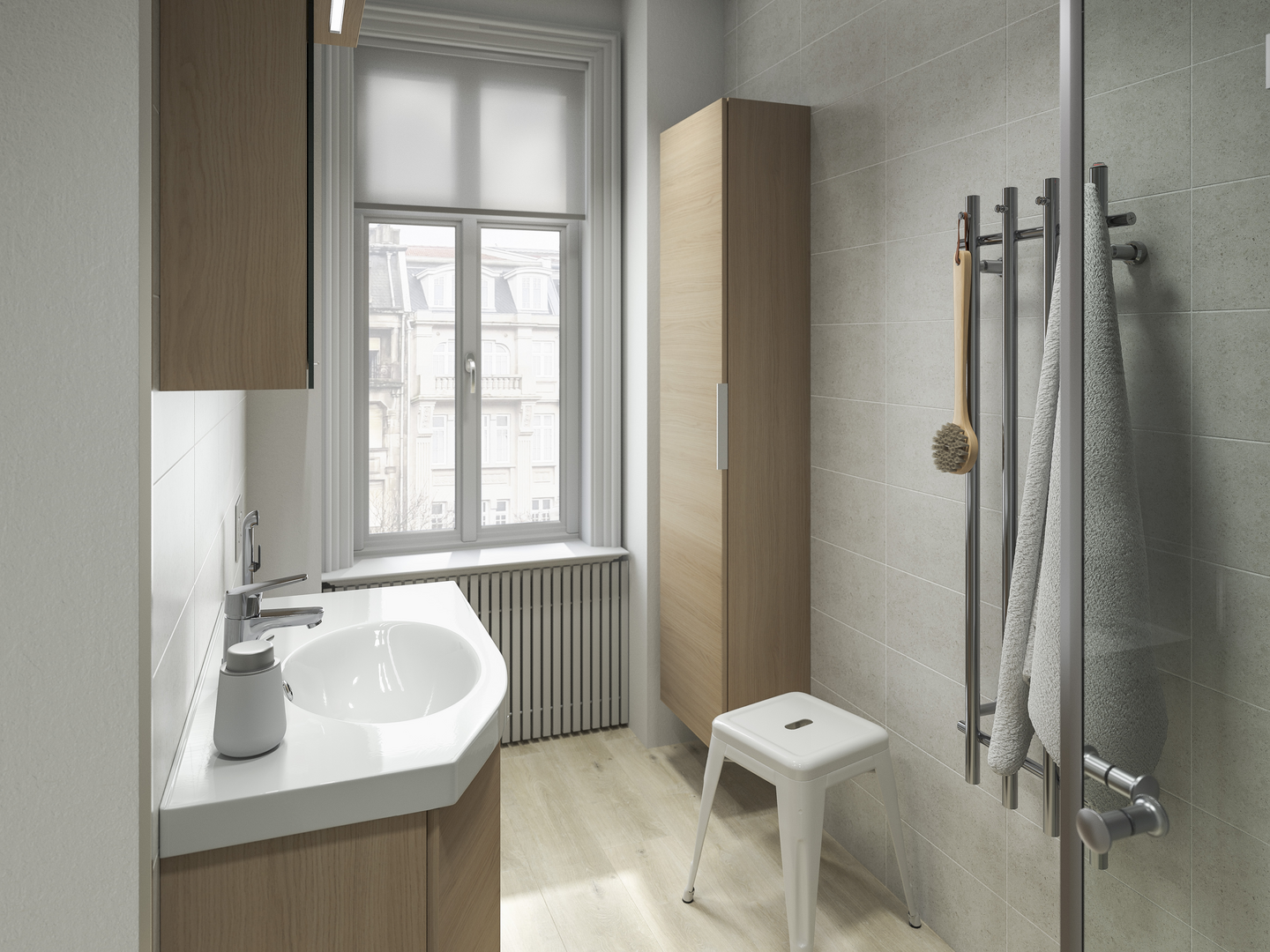 Peilikaappi Temal Highlight 3 ovea oikea pistorasia oikealla