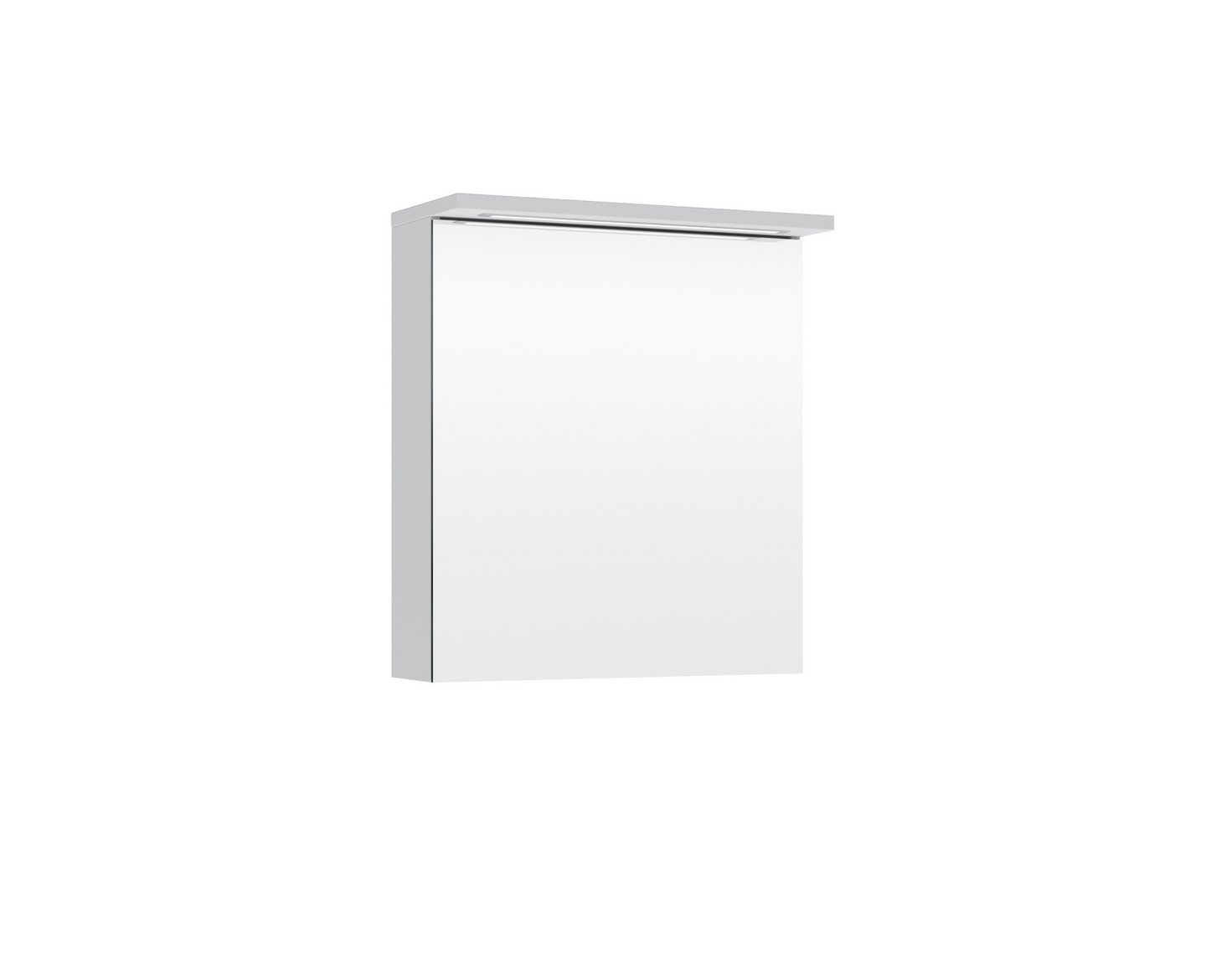 Peilikaappi Temal Highlight 60x25x68cm 1-ovinen oikea vaaleanharmaa pr vasen