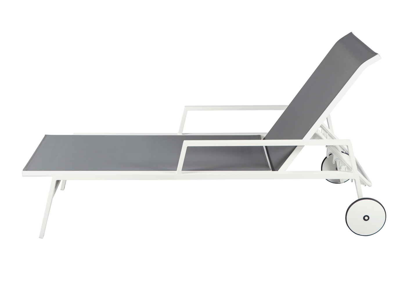 Aurinkotuoli Cello Lounge valkoinen/harmaa