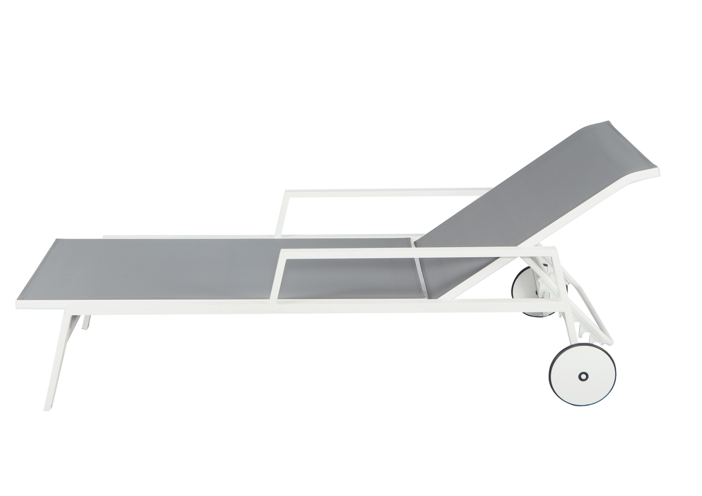 Aurinkotuoli Cello Lounge valkoinen/harmaa