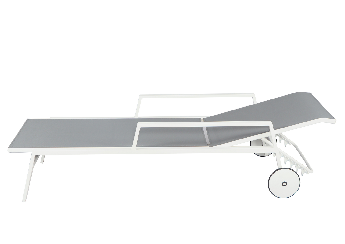 Aurinkotuoli Cello Lounge valkoinen/harmaa