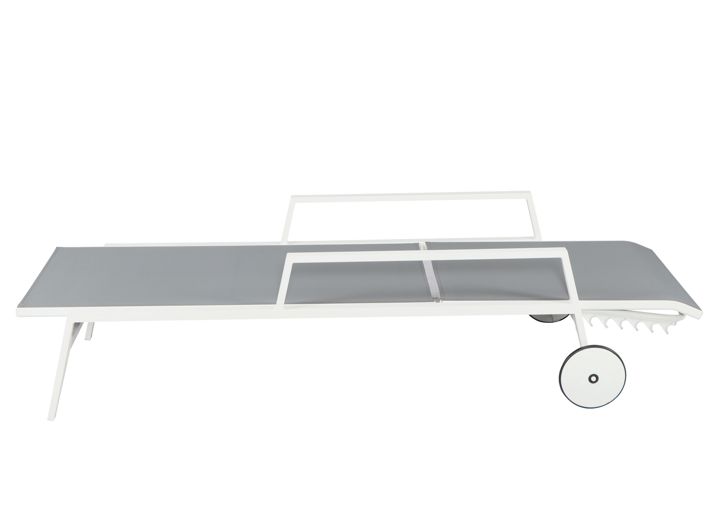 Aurinkotuoli Cello Lounge valkoinen/harmaa