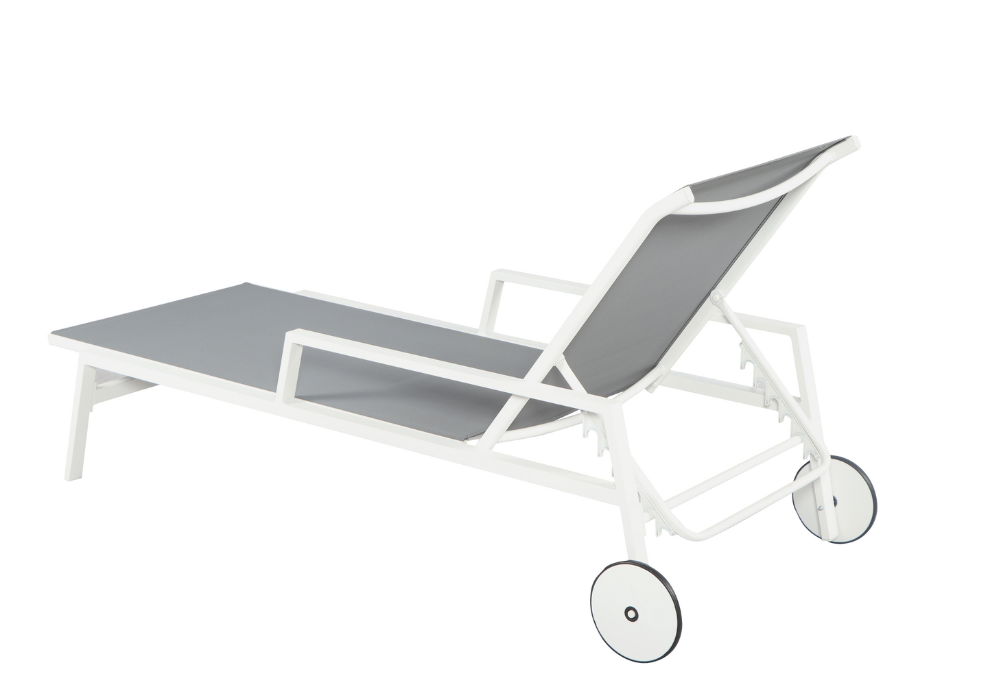 Aurinkotuoli Cello Lounge valkoinen/harmaa