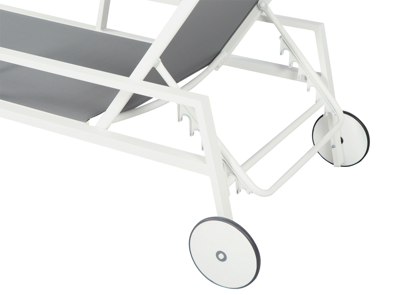 Aurinkotuoli Cello Lounge valkoinen/harmaa