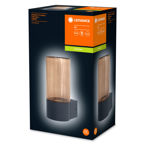 Ulkovalaisin LEDVANCE Endura Classic Pipe Wall IP44 E27 meripihka