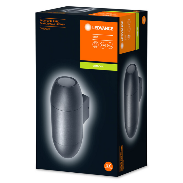 Ulkovalaisin LEDVANCE Endura Classic Cannon Up Down IP44 GU10 harmaa