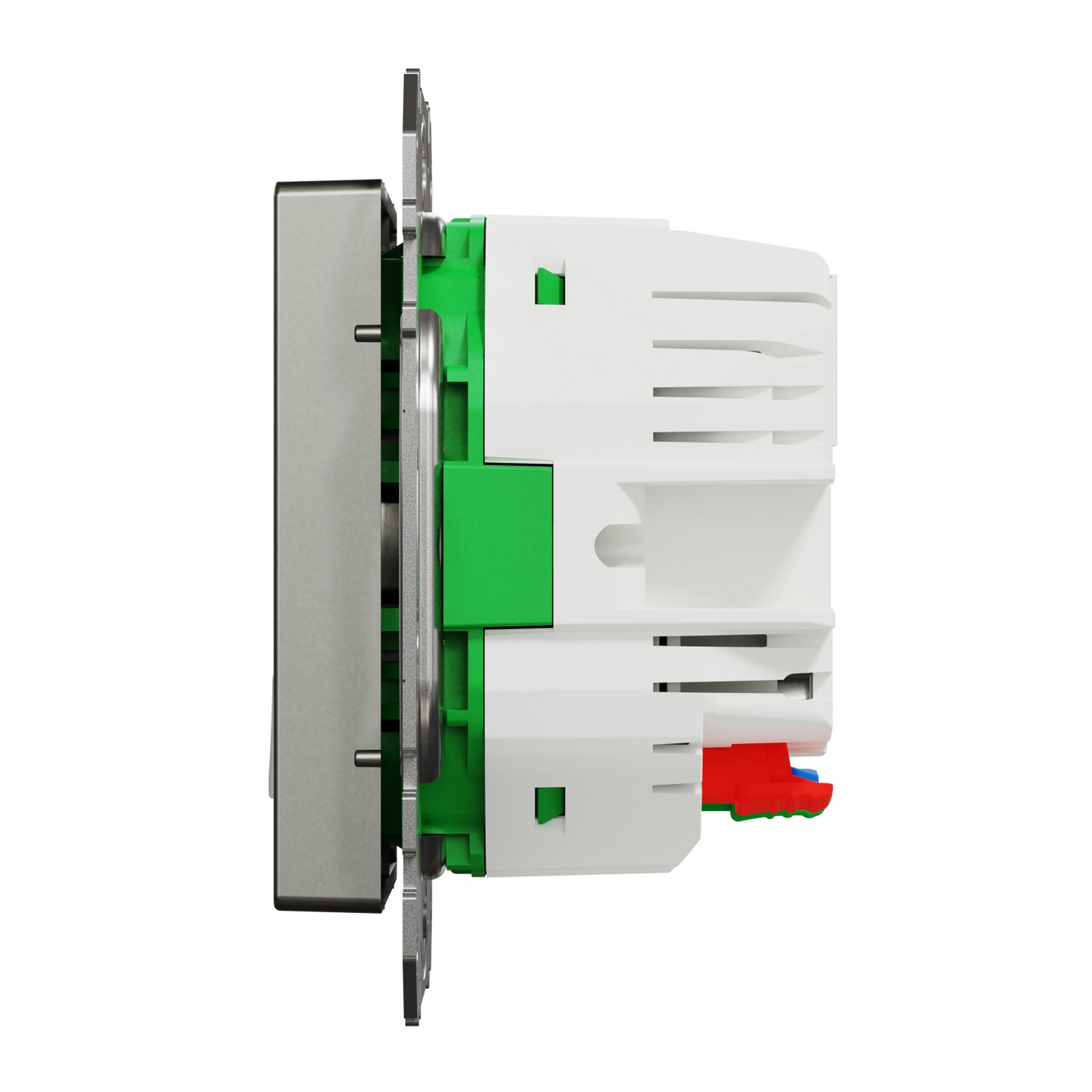 Pistorasia Schneider Electric Wiser Exxact metalli