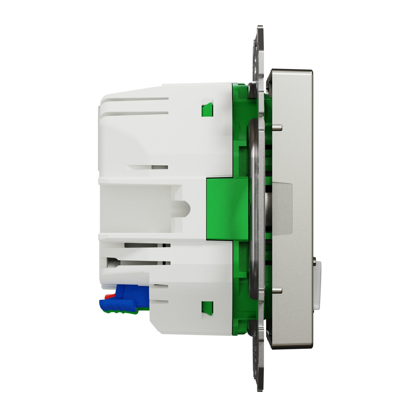 Pistorasia Schneider Electric Wiser Exxact metalli