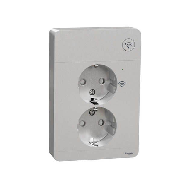 Tuplapistorasia Schneider Electric Wiser Exxact metalli