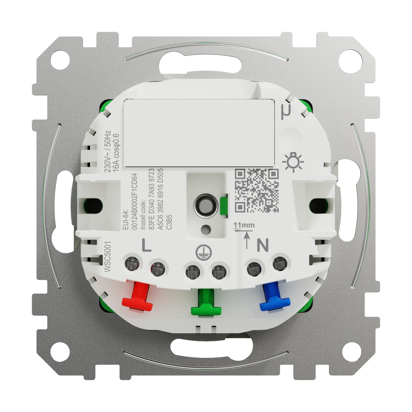 Pistorasia Schneider Electric Wiser Exxact metalli
