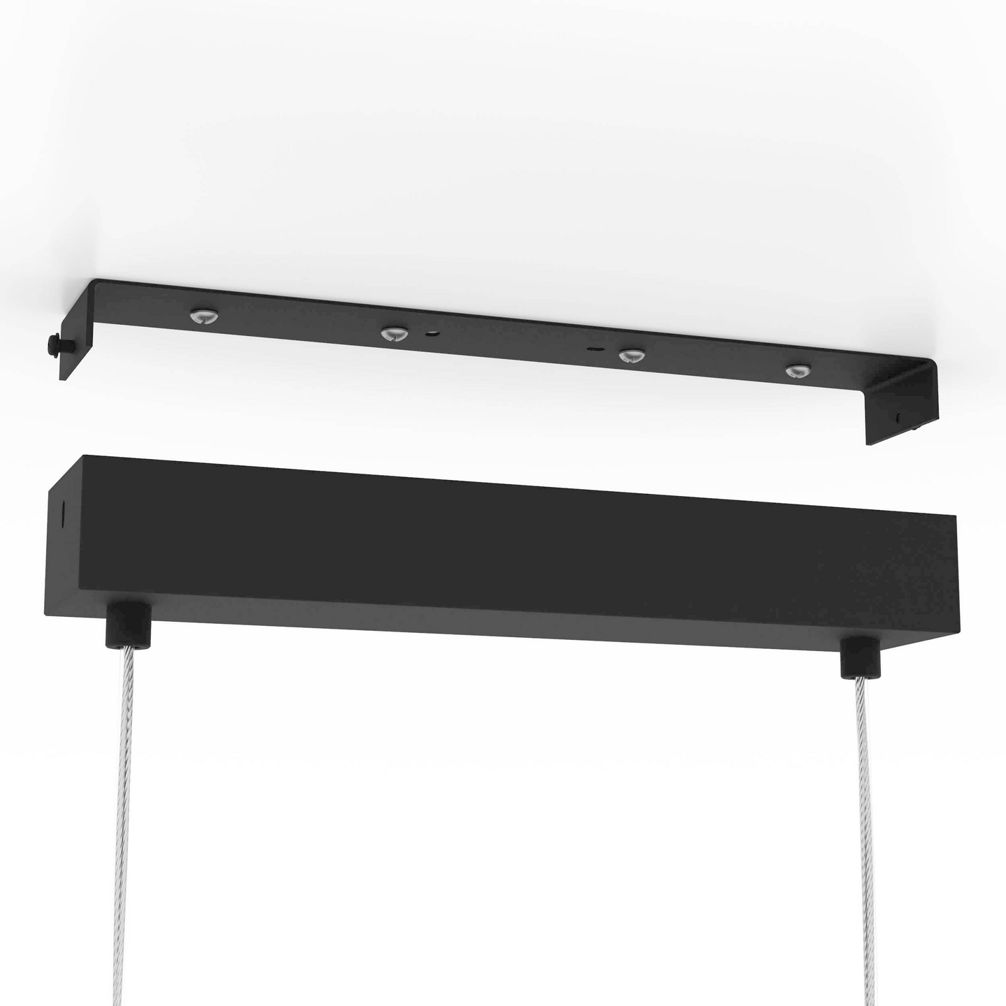 Riippuvalaisin EGLO Catterick 4-osainen 4x40W 91x16,5cm musta