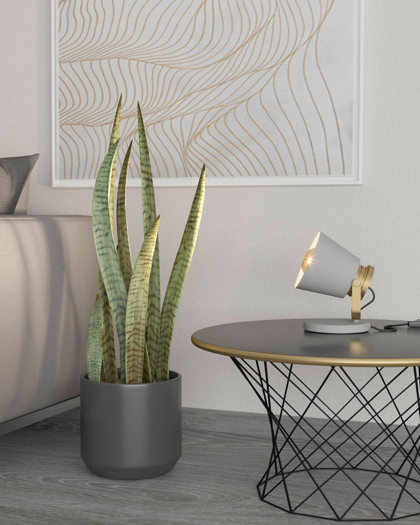 Pöytävalaisin EGLO Twicken 40W 15x15,5x19,5cm harmaa/kulta