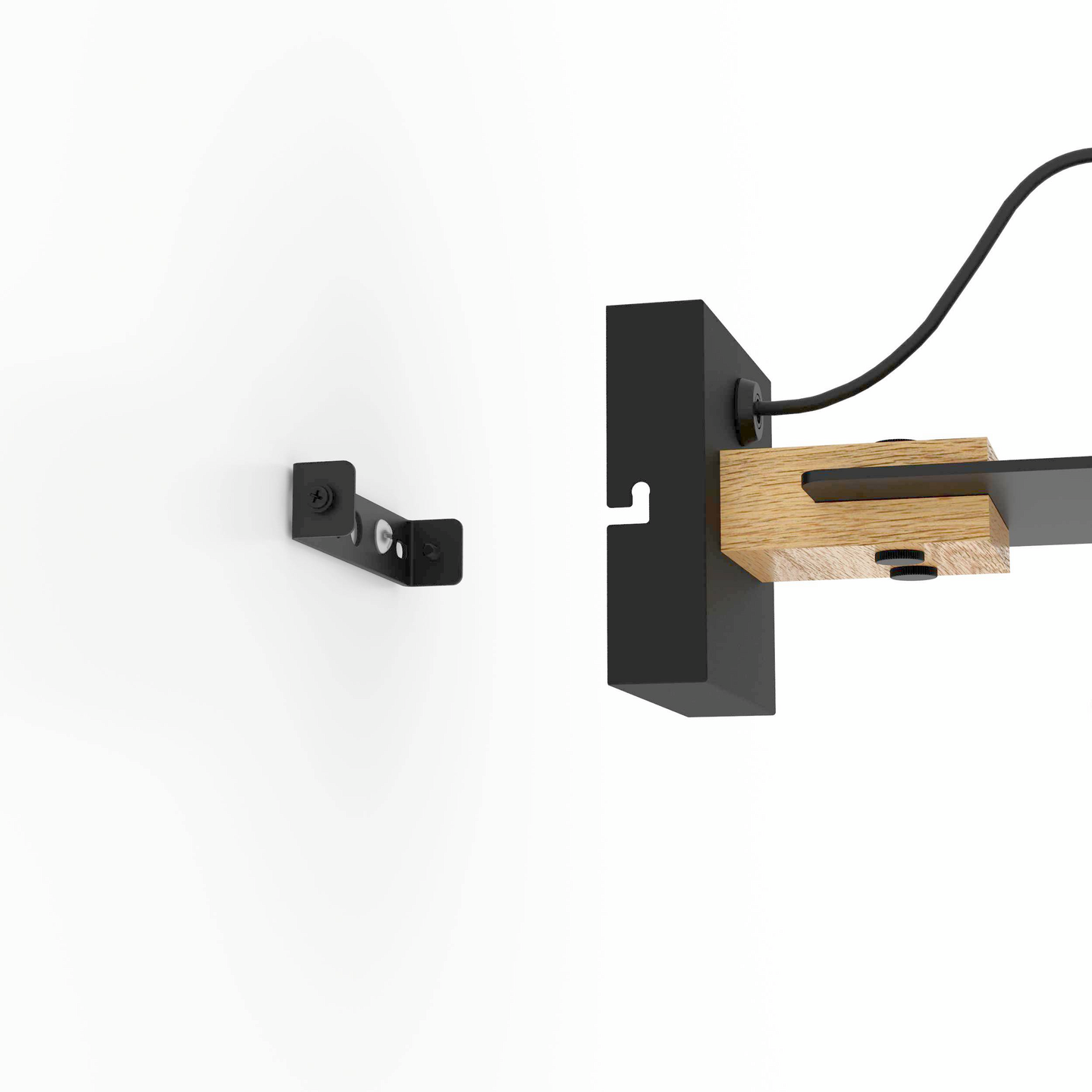 Seinävalaisin EGLO Bramerton 40W 12x11cm puu/musta