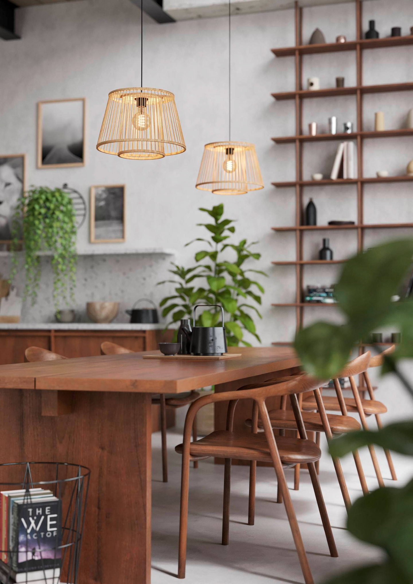 Riippuvalaisin EGLO Hykeham 38cm bambu