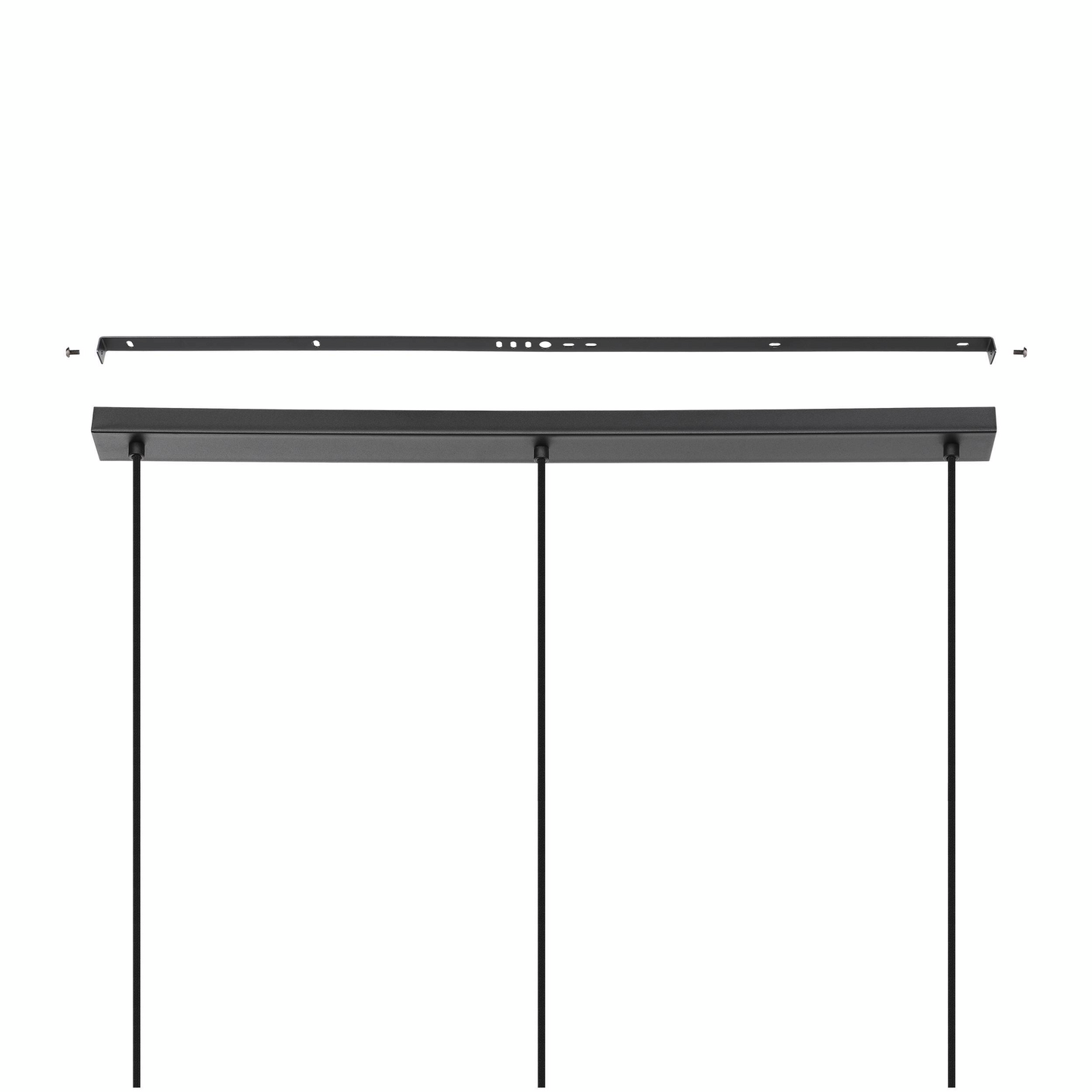 Riippuvalaisin EGLO Alderney 3-osainen 3x40W 90x20cm naru/musta