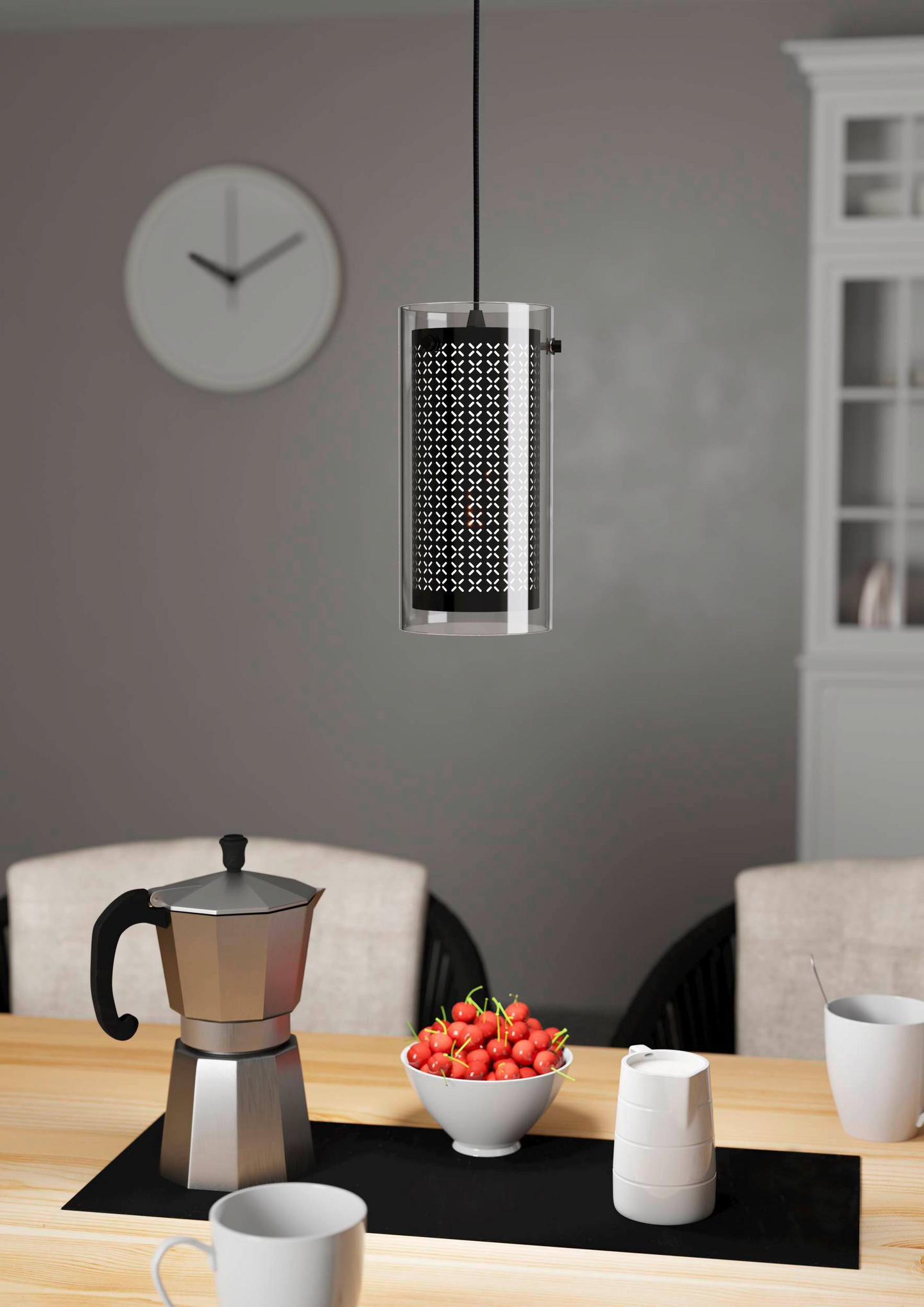 Riippuvalaisin EGLO Pinto textil 1 led 10W 12cm musta