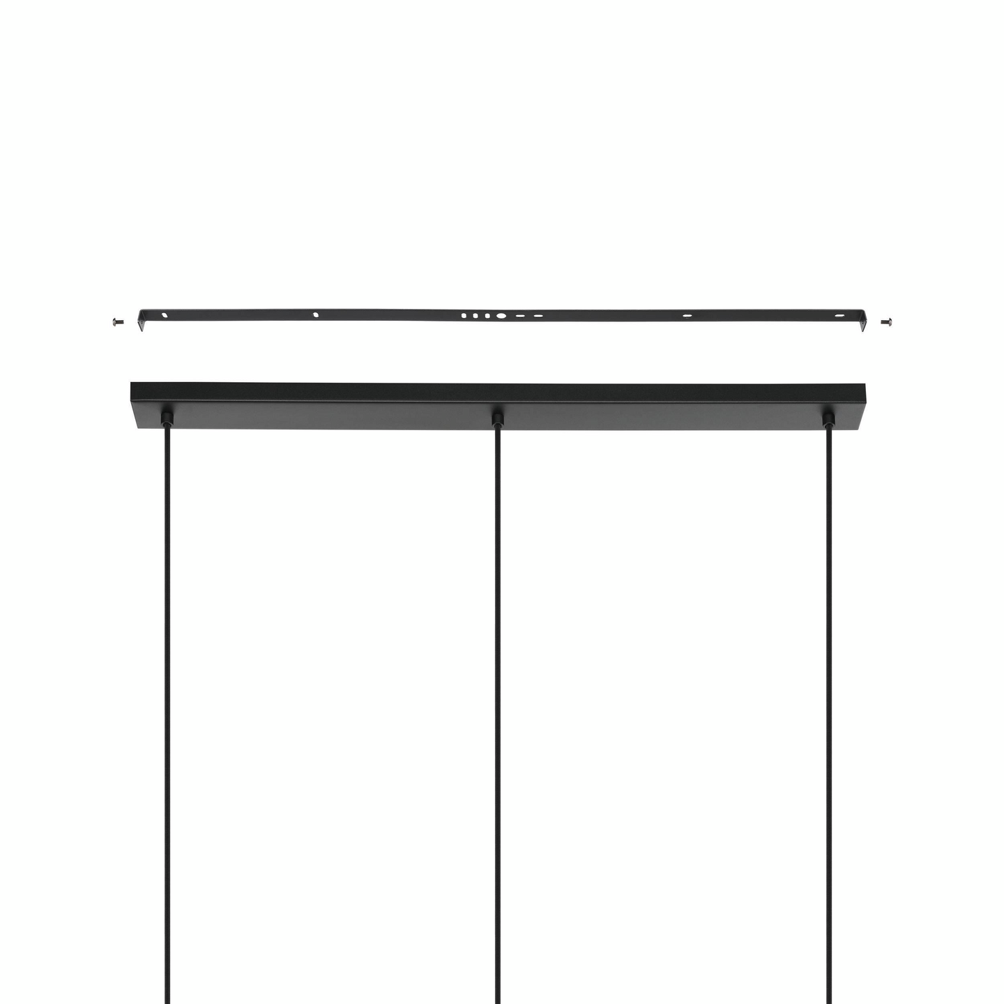 Riippuvalaisin EGLO Ayesgarth 3-os 3x40W 91x21cm rottinki/musta