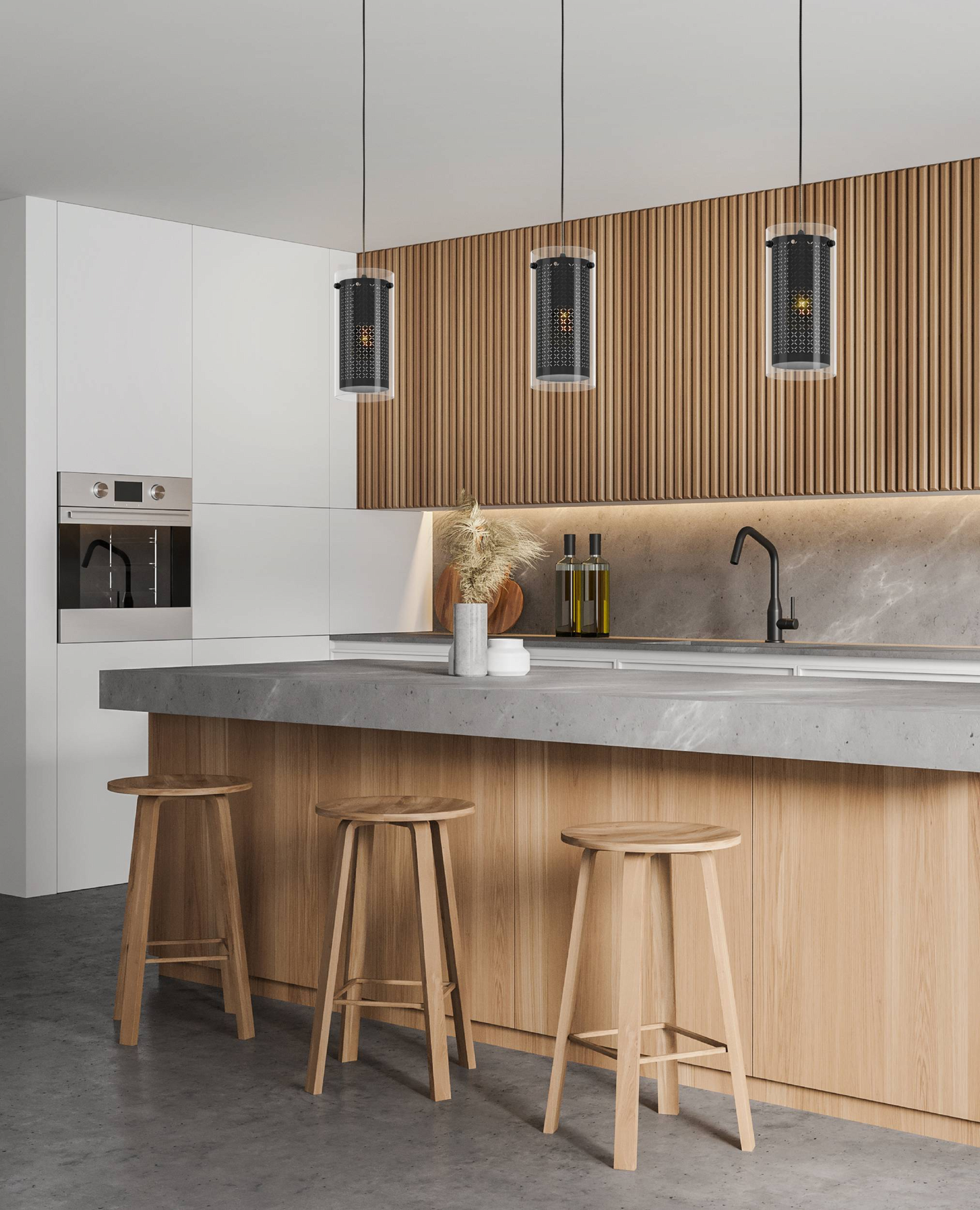 Riippuvalaisin EGLO Pinto textil 1 led 3-osainen 3x10W 82x12cm musta